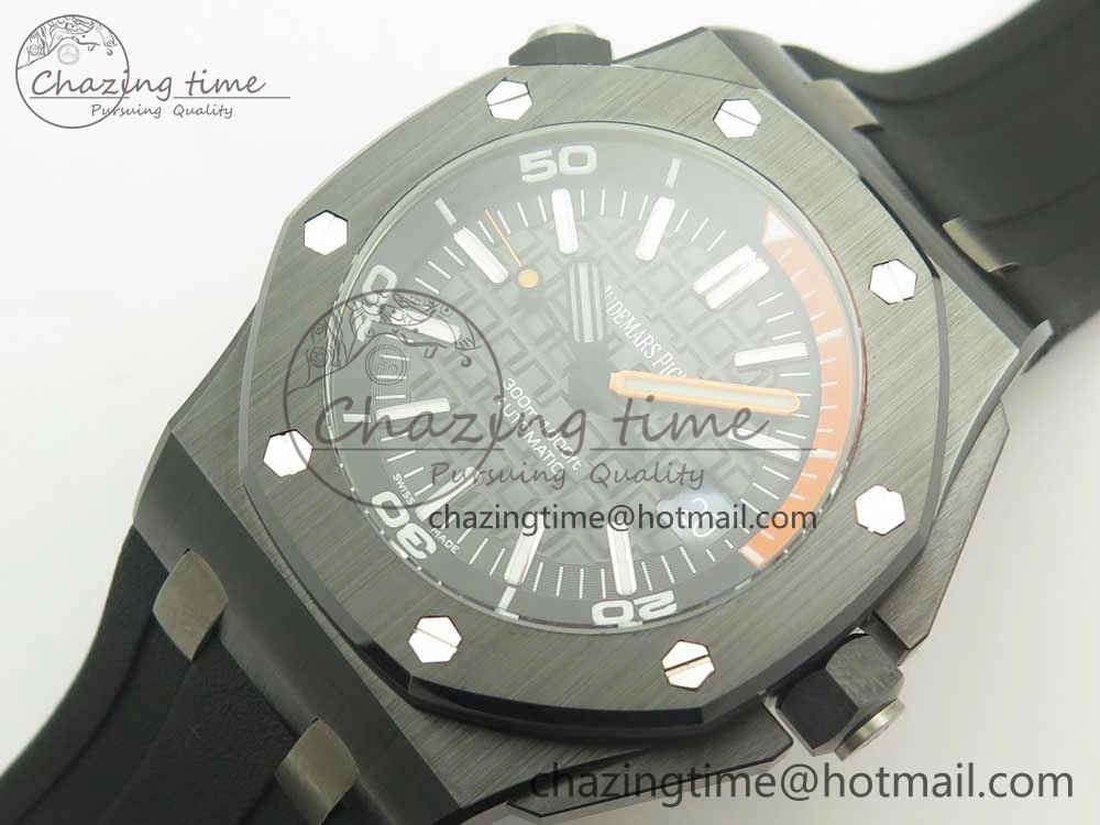 Royal Oak Offshore Diver Real Ceramic JF Best Edition on Rubber Strap A3120 V5S