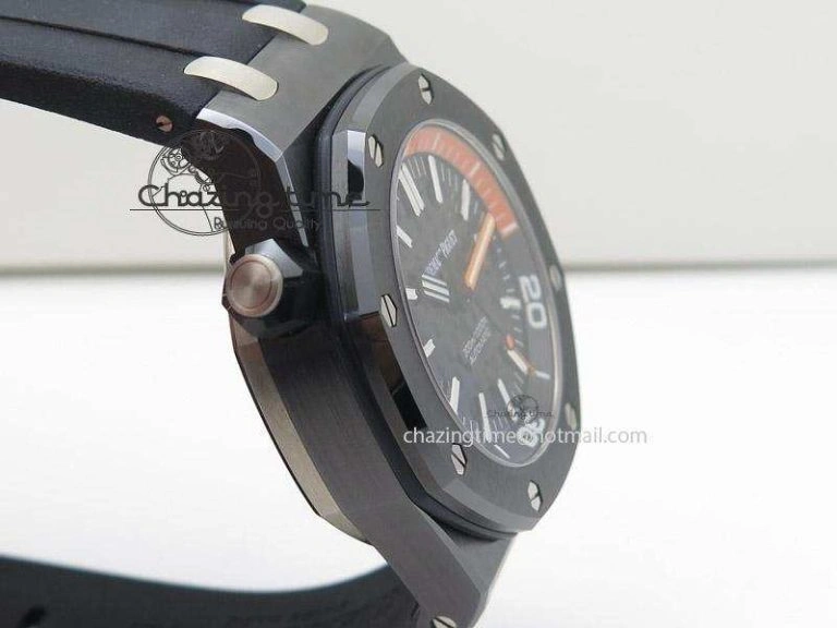 Royal Oak Offshore Diver Real Ceramic Noob Best Edition on Rubber Strap A3120