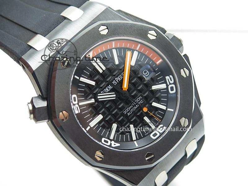 Royal Oak Offshore Diver Real Ceramic Noob Best Edition on Rubber Strap A3120