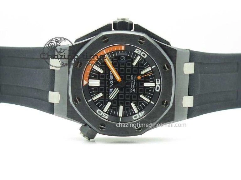 Royal Oak Offshore Diver Real Ceramic Noob Best Edition on Rubber Strap A3120