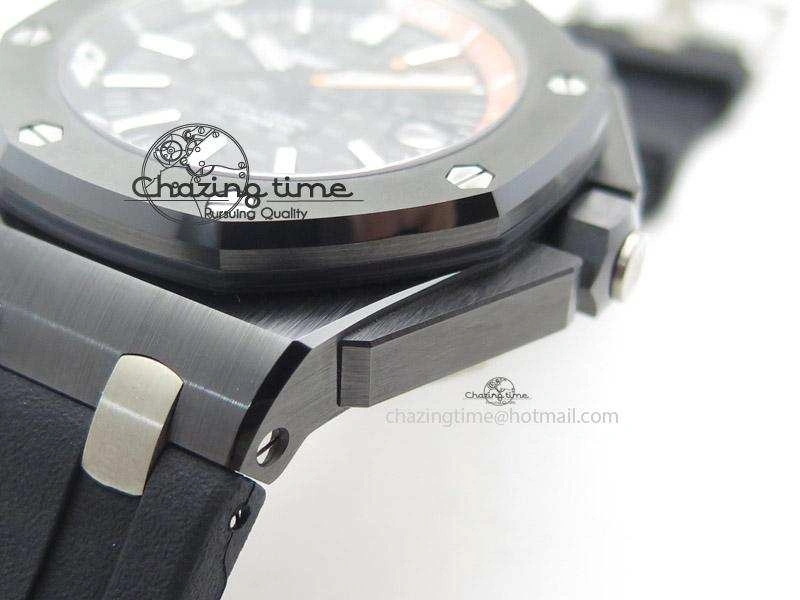 Royal Oak Offshore Diver Real Ceramic Noob Best Edition on Rubber Strap A3120