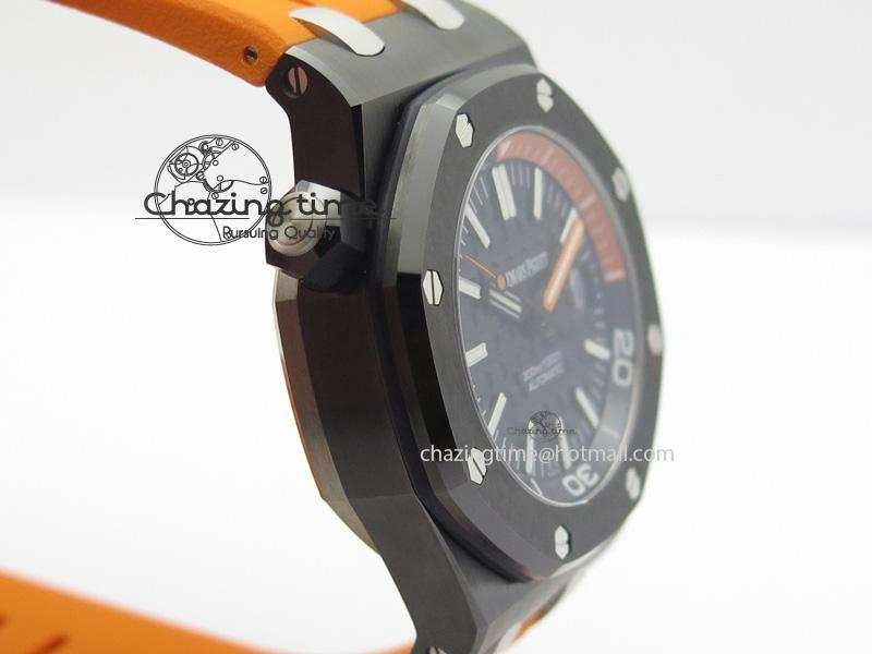 Royal Oak Offshore Diver Real Ceramic V6F Best Edition On Orange Rubber Strap A3120