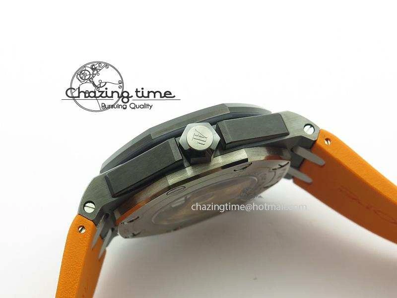 Royal Oak Offshore Diver Real Ceramic V6F Best Edition On Orange Rubber Strap A3120