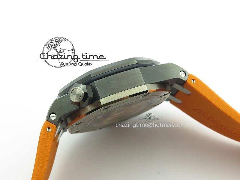 Royal Oak Offshore Diver Real Ceramic V6F Best Edition On Orange Rubber Strap A3120