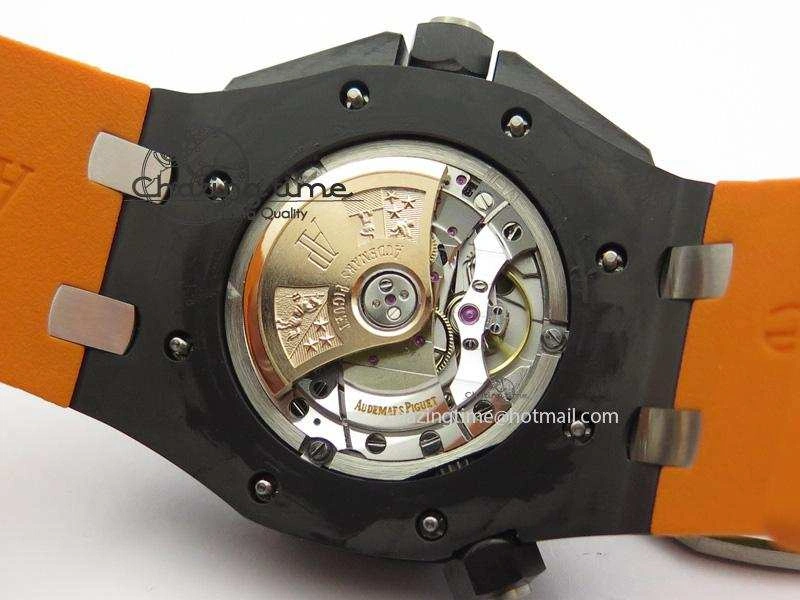Royal Oak Offshore Diver Real Ceramic V6F Best Edition On Orange Rubber Strap A3120