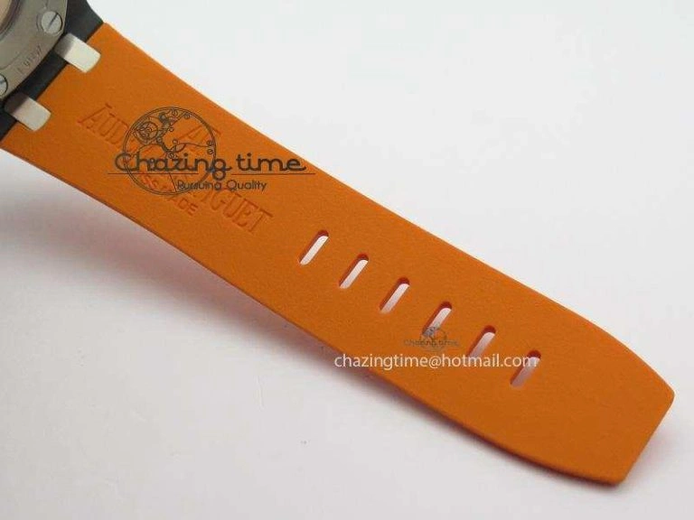 Royal Oak Offshore Diver Real Ceramic V6F Best Edition On Orange Rubber Strap A3120
