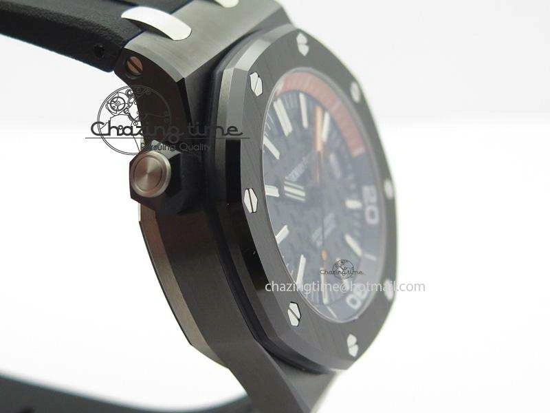 Royal Oak Offshore Diver Real Ceramic V6F Best Edition On Rubber Strap A3120 V2