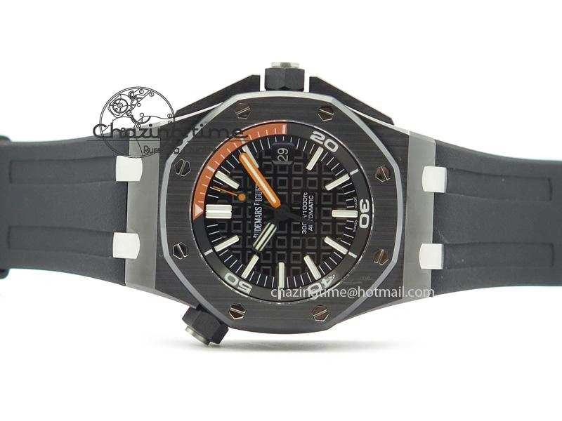 Royal Oak Offshore Diver Real Ceramic V6F Best Edition On Rubber Strap A3120 V2