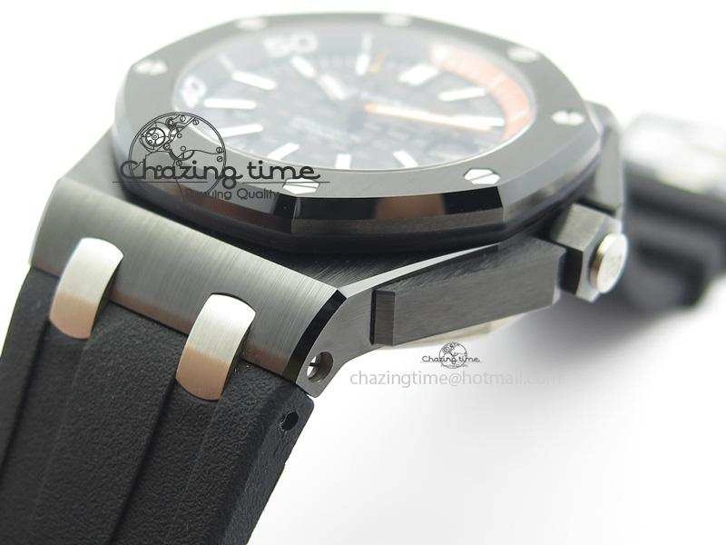 Royal Oak Offshore Diver Real Ceramic V6F Best Edition On Rubber Strap A3120 V2