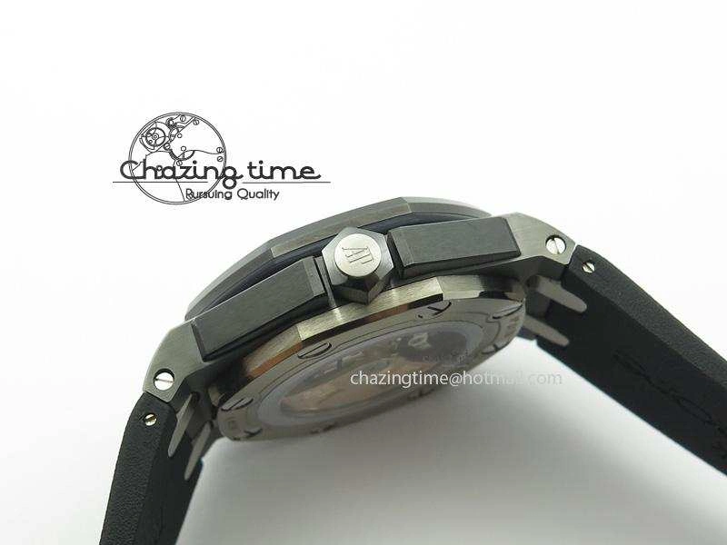 Royal Oak Offshore Diver Real Ceramic V6F Best Edition On Rubber Strap A3120 V2