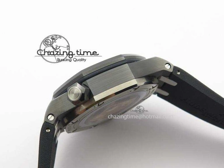 Royal Oak Offshore Diver Real Ceramic V6F Best Edition On Rubber Strap A3120 V2