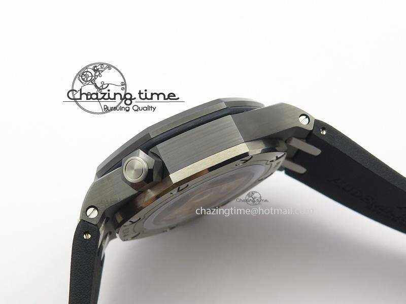 Royal Oak Offshore Diver Real Ceramic V6F Best Edition On Rubber Strap A3120 V2