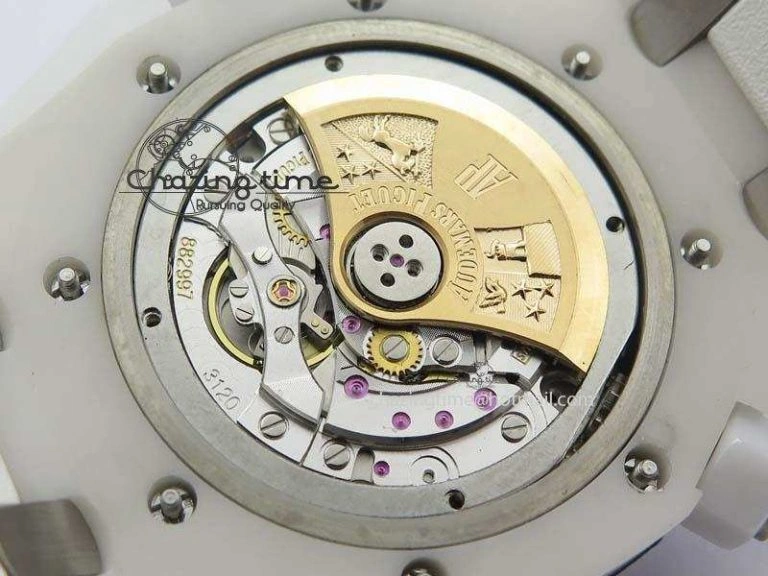 Royal Oak Offshore Diver White Ceramic BP-Maker On White Rubber Strap A3120