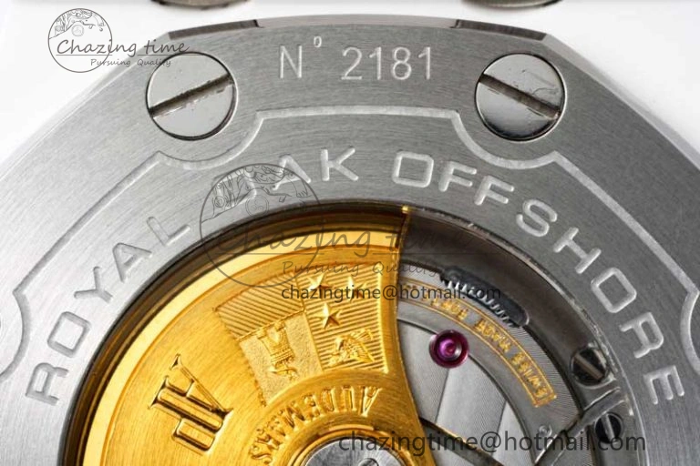 Royal Oak Offshore Diver White Ceramic IPF Best Edition on Rubber Strap A3120