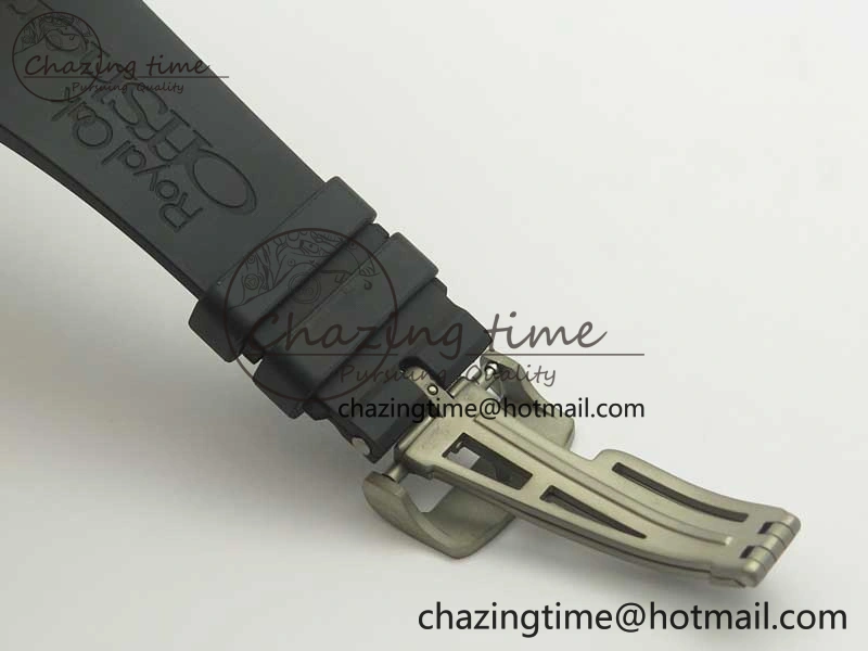 Royal Oak Offshore “GINZA 7” Forged Carbon JF Best Edition on Rubber Strap A3126 V2 w  Cyclops