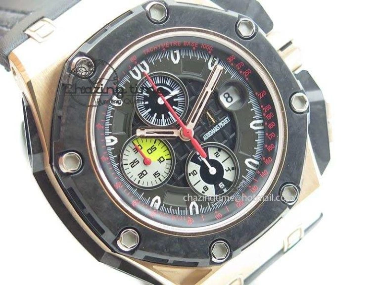Royal Oak Offshore Grand Prix RG JF Best Edition Real Forge Carbon Parts V3 A3126 (Free XS Rubber Strap)