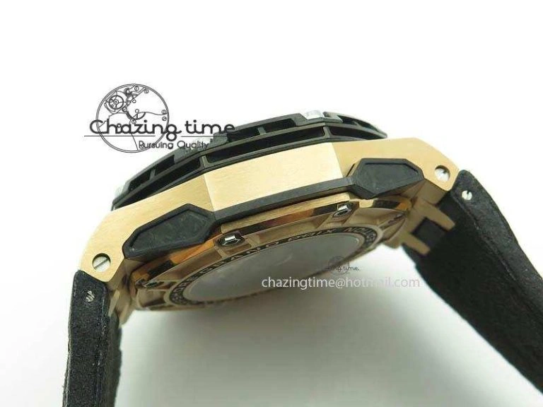 Royal Oak Offshore Grand Prix RG JF Best Edition Real Forge Carbon Parts V3 A3126 (Free XS Rubber Strap)