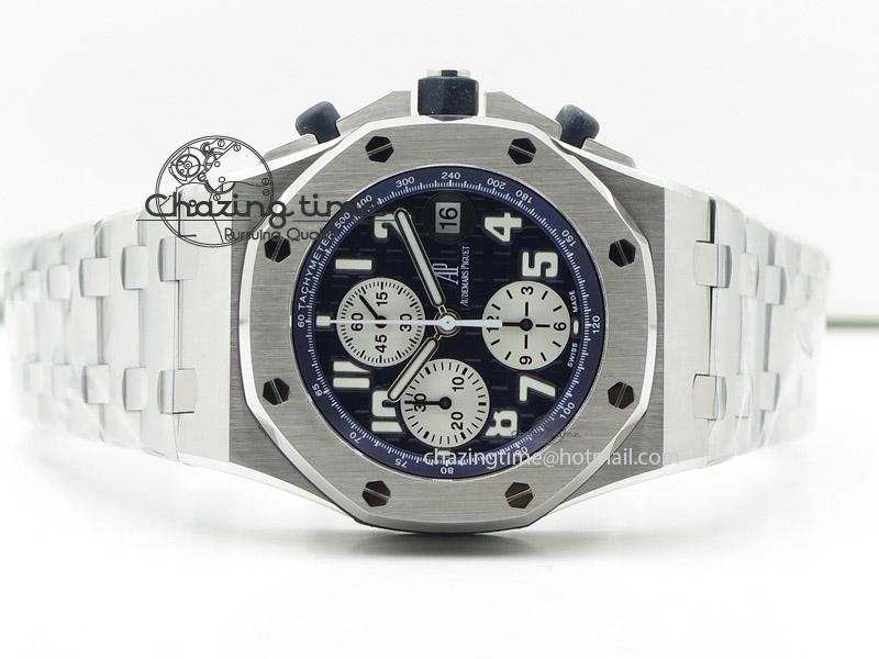 Royal Oak Offshore JF Best Edition Blue Themes on SS Bracelet A7750