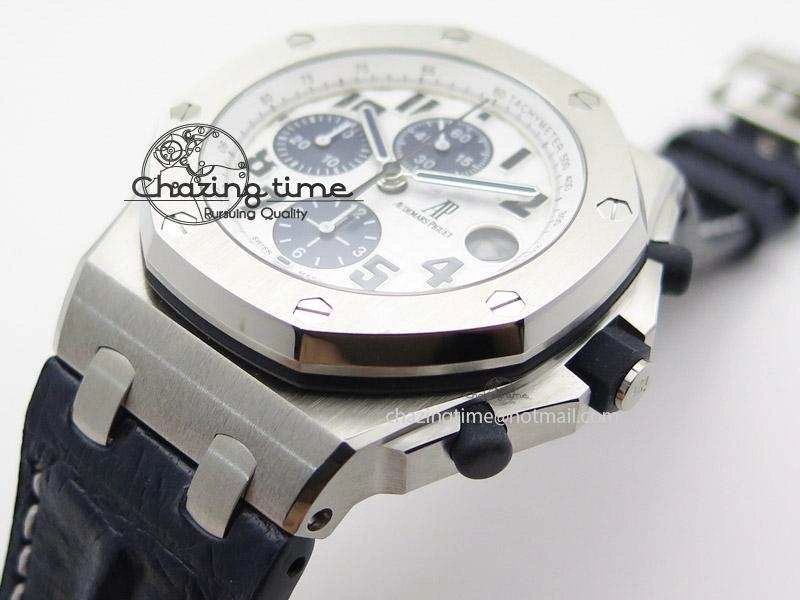Royal Oak Offshore JF Best Edition “Navy” on Blue Leather Strap A7750