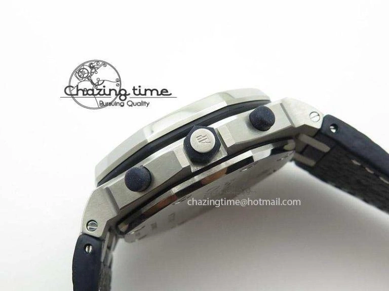 Royal Oak Offshore JF Best Edition “Navy” on Blue Leather Strap A7750
