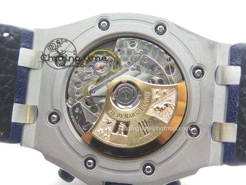 Royal Oak Offshore JF Best Edition “Navy” on Blue Leather Strap A7750