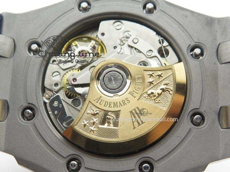 Royal Oak Offshore JF Best Edition “Navy” on Blue Leather Strap A7750