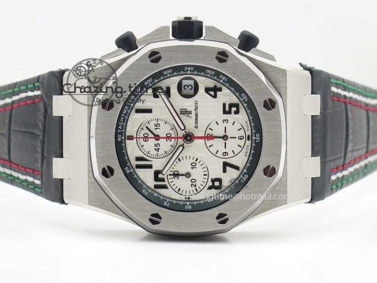 Royal Oak Offshore JF Best Edition “Pride of Mexico” on Black Leather Strap A7750