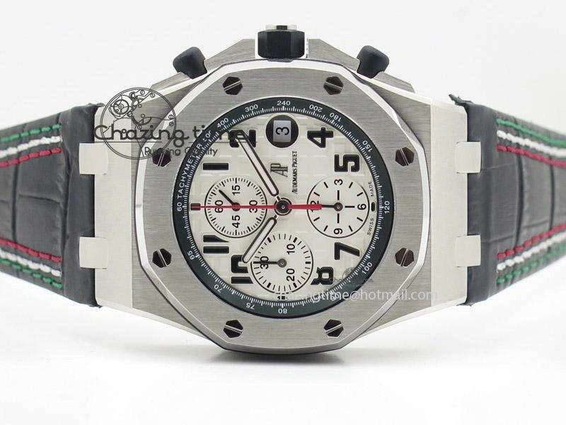 Royal Oak Offshore JF Best Edition “Pride of Mexico” on Black Leather Strap A7750