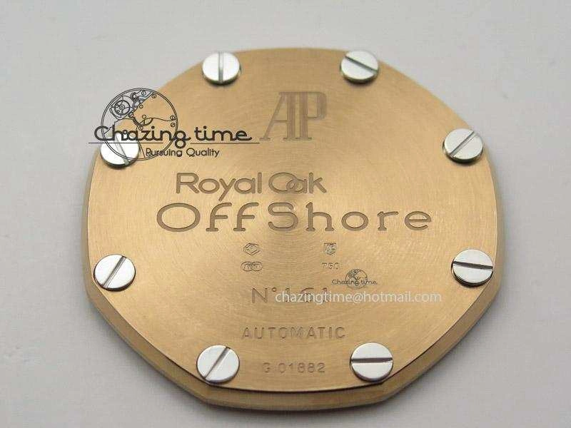 Royal Oak Offshore JF Best Edition RG Rubberclad Black Dial on Rubber Strap A7750