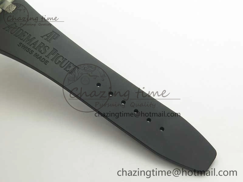 Royal Oak Offshore JF Best Edition SS Rubberclad Black Dial A3126 V2 w  Cyclops