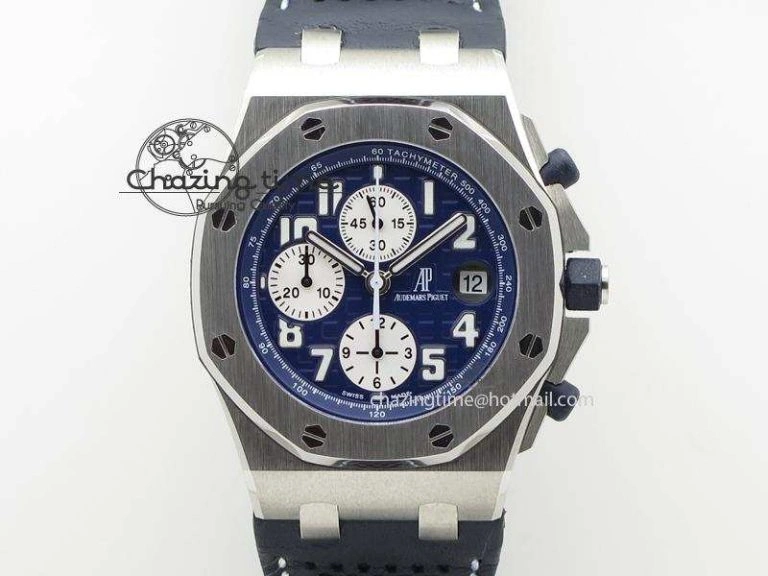 Royal Oak Offshore JF Best Edition “The National Classic Tour” On Blue Leather Strap A7750