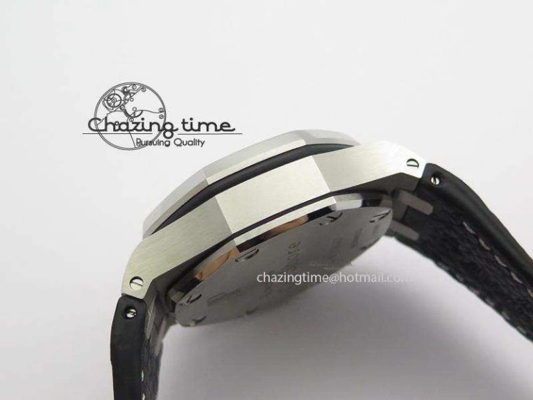 Royal Oak Offshore JF Ultimate Edition Silver Themes On Black Leather Strap A7750 V2