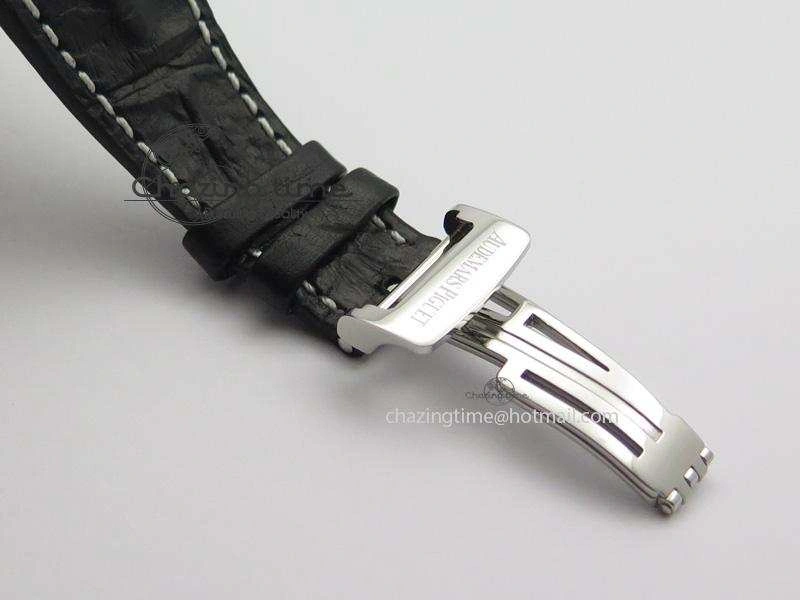 Royal Oak Offshore JF Ultimate Edition Silver Themes On Black Leather Strap A7750 V2