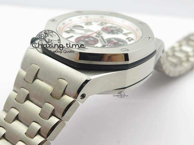 Royal Oak Offshore JF Ultimate Edition Silver Themes On SS Bracelet A7750 V2