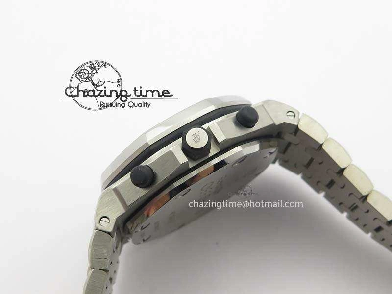 Royal Oak Offshore JF Ultimate Edition Silver Themes On SS Bracelet A7750 V2