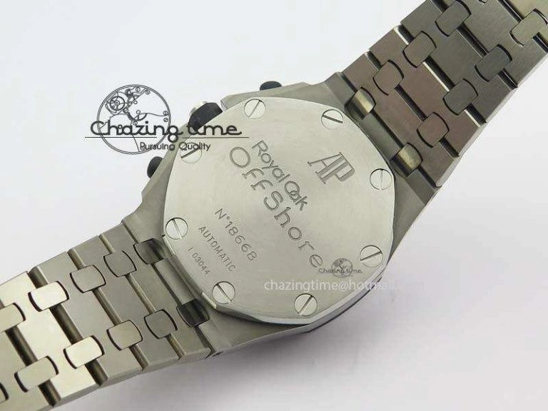 Royal Oak Offshore JF Ultimate Edition Silver Themes On SS Bracelet A7750 V2