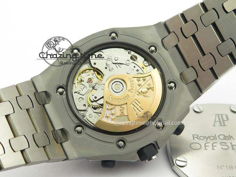 Royal Oak Offshore JF Ultimate Edition Silver Themes On SS Bracelet A7750 V2