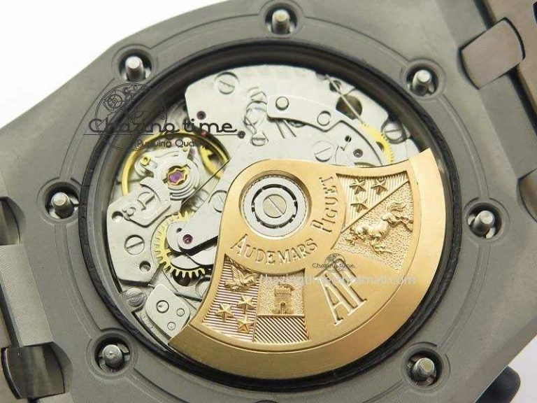 Royal Oak Offshore JF Ultimate Edition Silver Themes On SS Bracelet A7750 V2