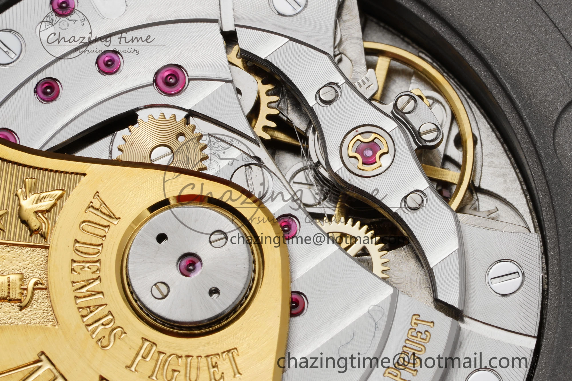 Royal Oak Offshore JJF 1:1 Best Edition “Dark Knight” on Black Red Leather Strap A3126