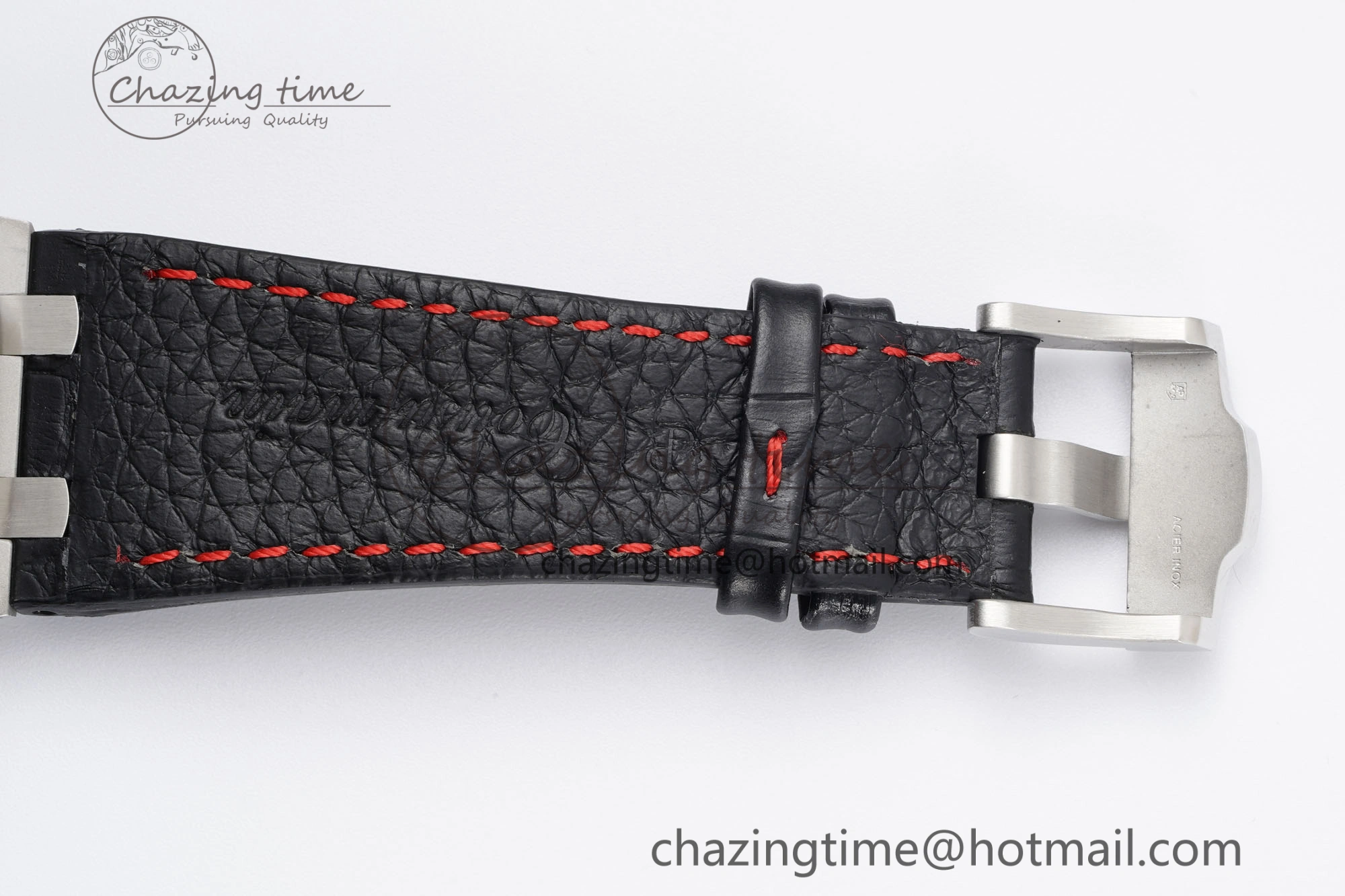 Royal Oak Offshore JJF 1:1 Best Edition “Dark Knight” on Black Red Leather Strap A3126