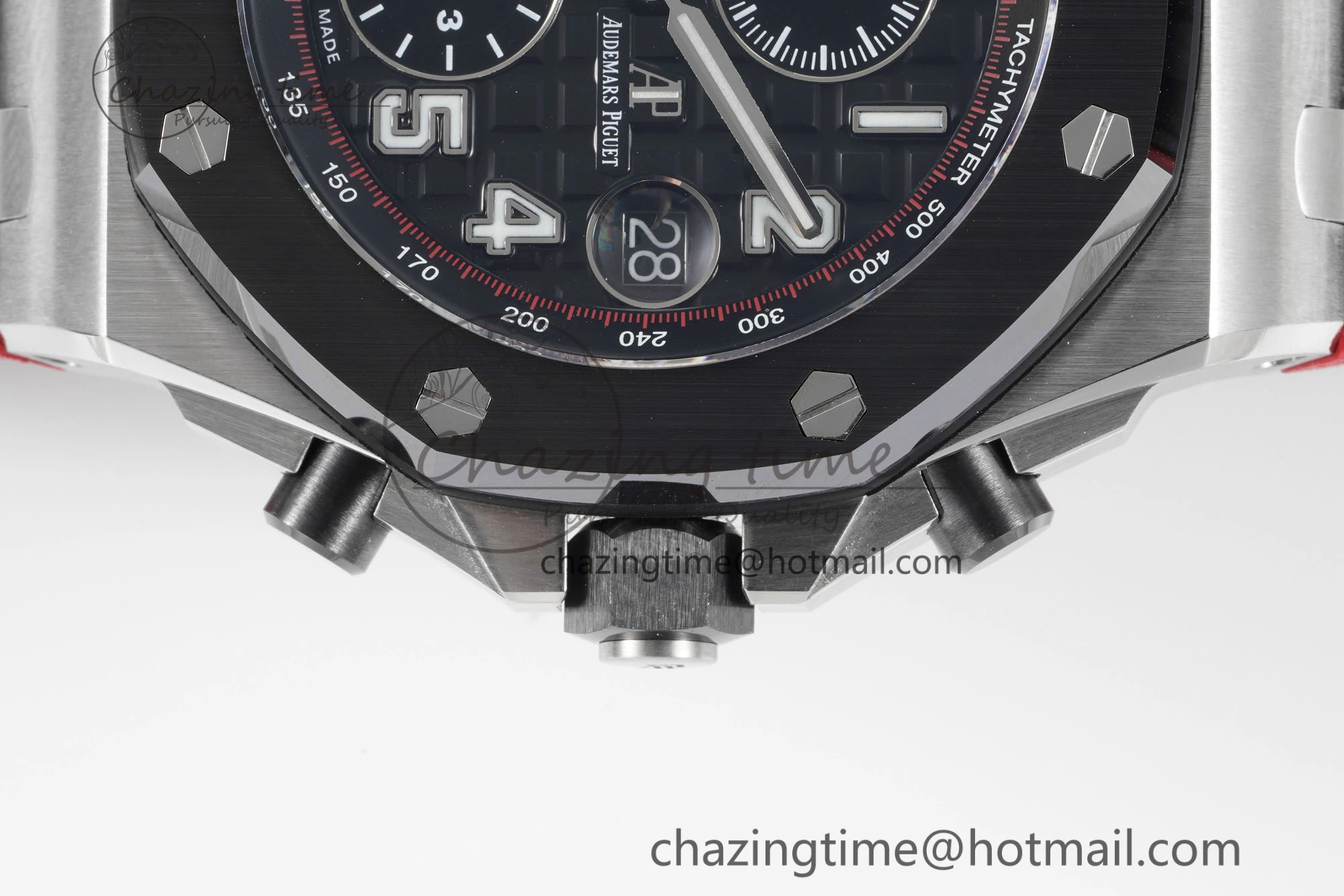 Royal Oak Offshore JJF 1:1 Best Edition “Dark Knight” on Black Red Rubber Strap A3126