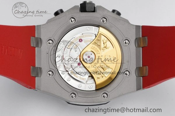 Royal Oak Offshore JJF 1:1 Best Edition “Dark Knight” on Black Red Rubber Strap A3126