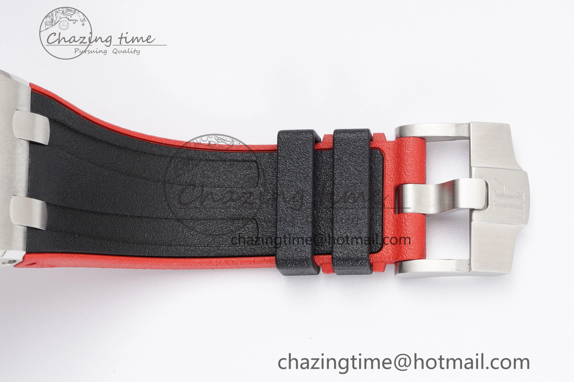 Royal Oak Offshore JJF 1:1 Best Edition “Dark Knight” on Black Red Rubber Strap A3126