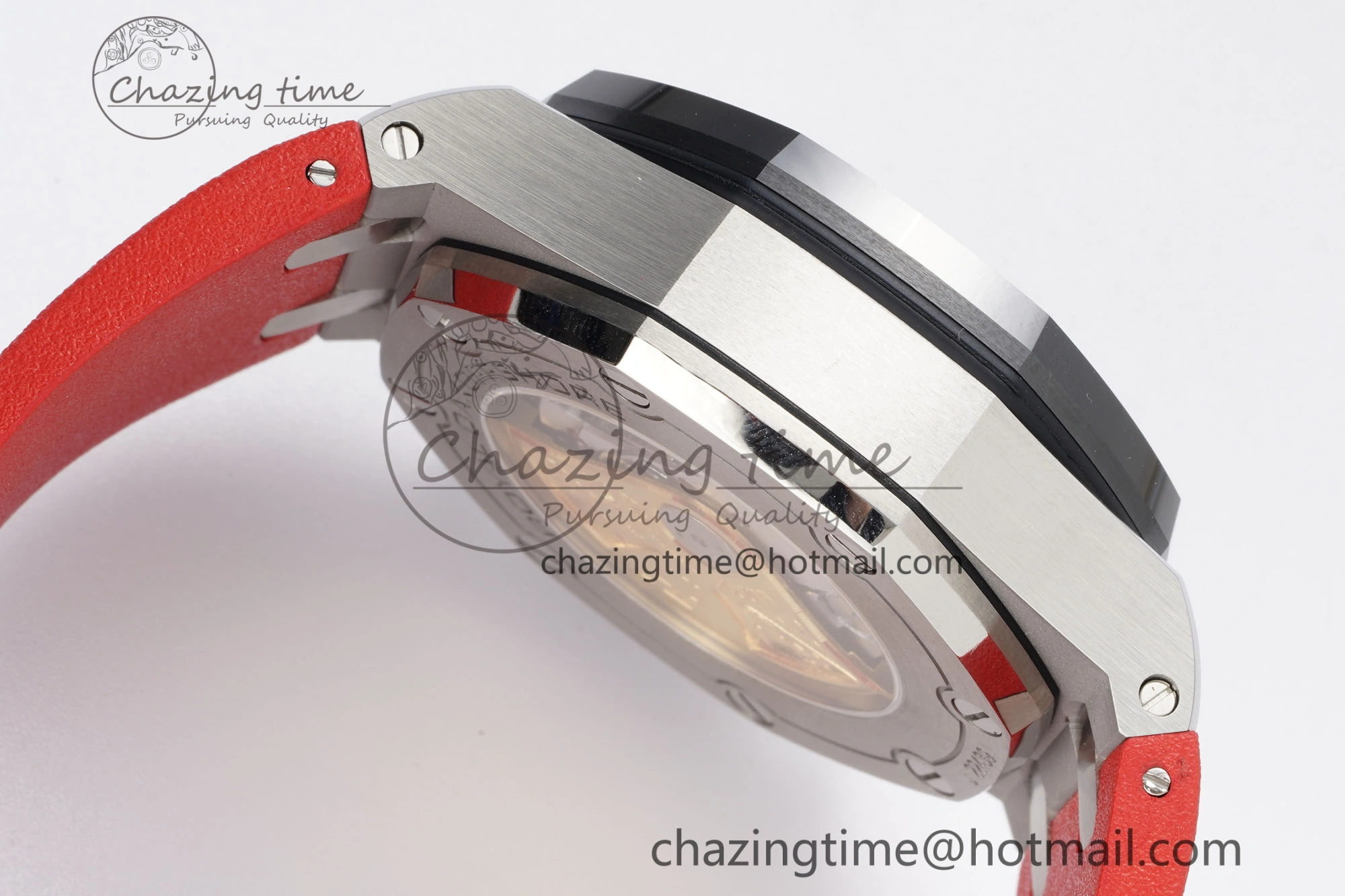 Royal Oak Offshore JJF 1:1 Best Edition “Dark Knight” on Black Red Rubber Strap A3126