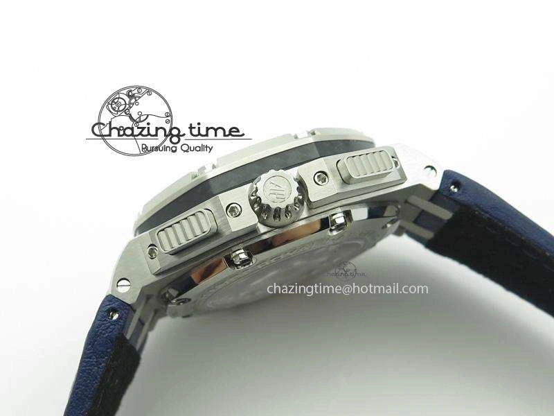Royal Oak Offshore Juan Pablo Montoya JF Best Edition Blue Dial On Blue Leather Strap A2226