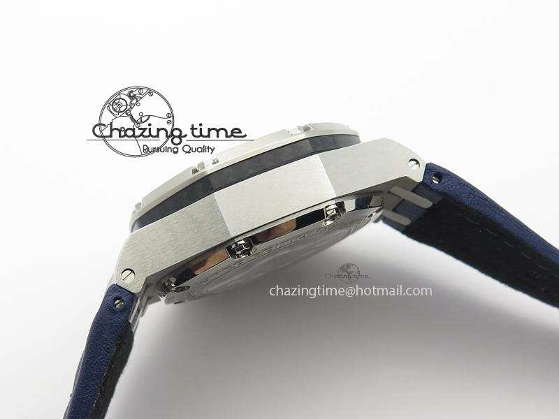 Royal Oak Offshore Juan Pablo Montoya JF Best Edition Blue Dial On Blue Leather Strap A2226