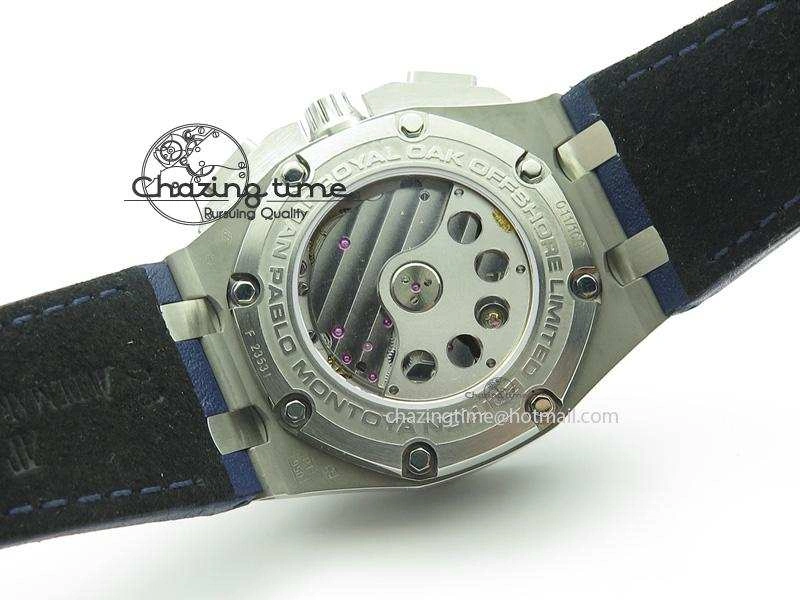 Royal Oak Offshore Juan Pablo Montoya JF Best Edition Blue Dial On Blue Leather Strap A2226