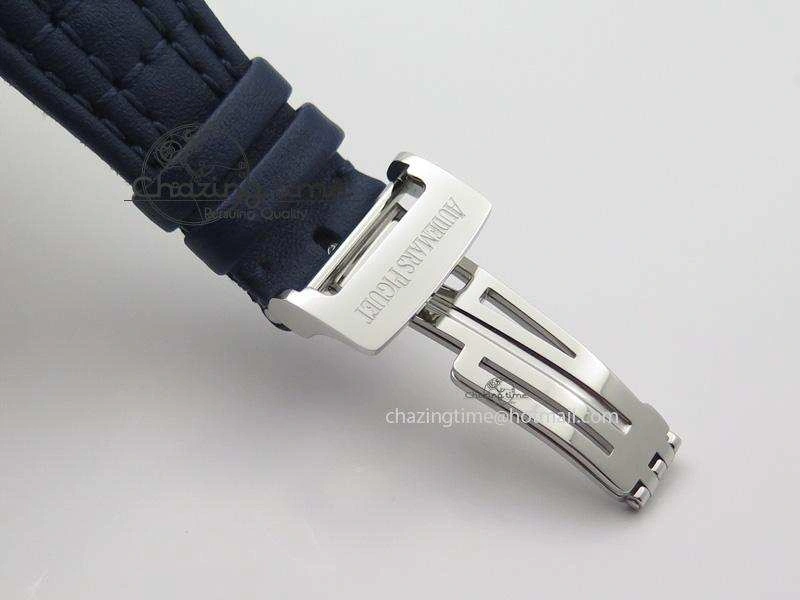 Royal Oak Offshore Juan Pablo Montoya JF Best Edition Blue Dial On Blue Leather Strap A2226