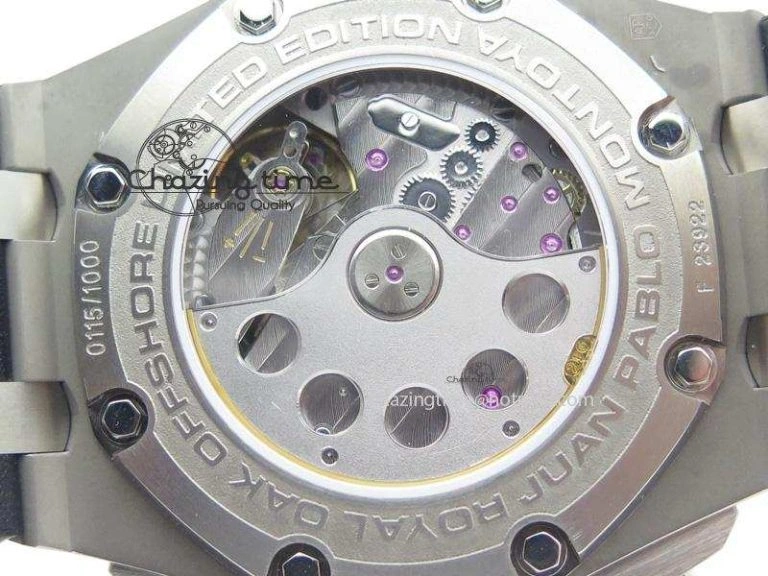 Royal Oak Offshore Juan Pablo Montoya JF Best Edition White Dial On Black Leather Strap A2226