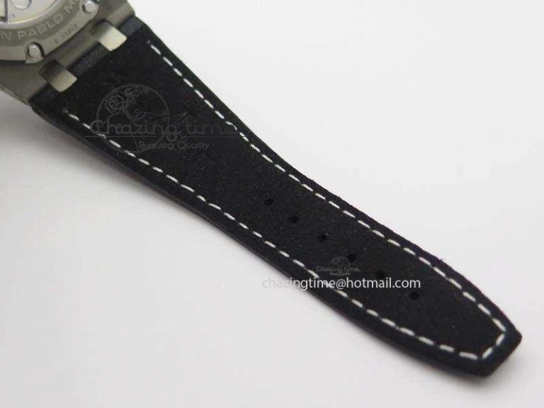Royal Oak Offshore Juan Pablo Montoya JF Best Edition White Dial On Black Leather Strap A2226